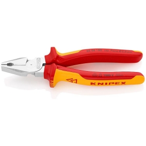 Knipex 02 06 180 Combination Pliers high-leverage chrome-plated 180mm
